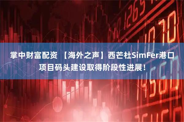 掌中财富配资 【海外之声】西芒杜SimFer港口项目码头建设取得阶段性进展！