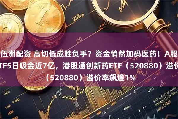 伍洲配资 高切低成胜负手？资金悄然加码医药！A股最大医疗ETF5日吸金近7亿，港股通创新药ETF（520880）溢价率飙逾1%